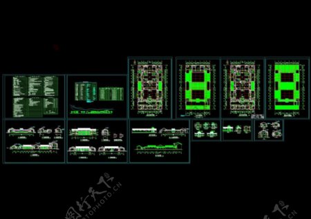四合院cad建施图