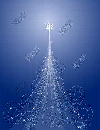 爆炸光线与圣诞树矢量图节日矢量图圣诞节矢量光线矢量eps