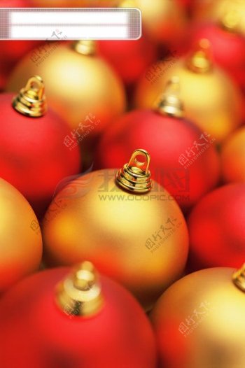 金色金红色红色金色圣诞装饰圣诞节红球金球