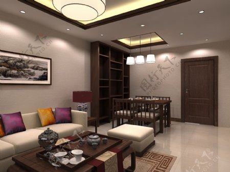新中式风格客厅图片