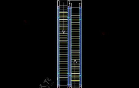 自动扶梯自动电梯cad模型素材14