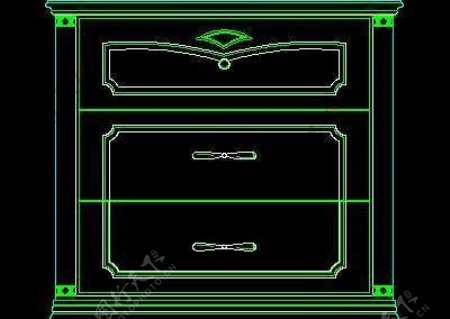衣柜图块床头柜CAD图块素材6
