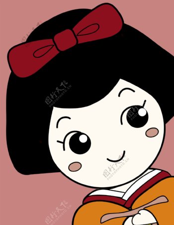 日本可爱女孩卡通人物