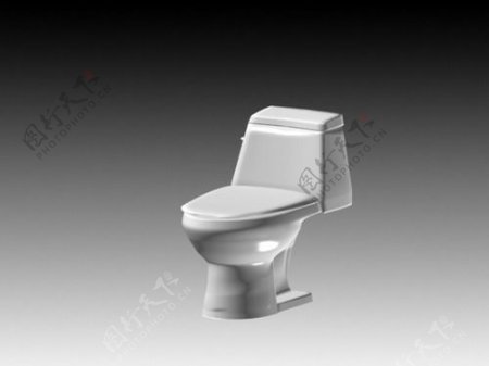 坐便器3d模型3D卫生间用品模型20