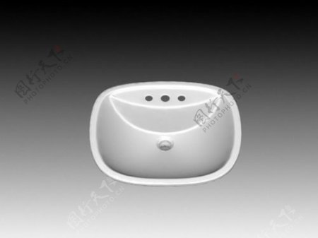 台盆3d模型卫生间用品设计素材83