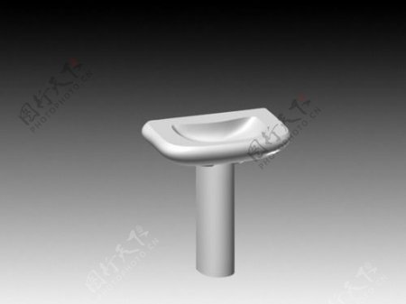 台盆3d模型3D卫生间用品模型92