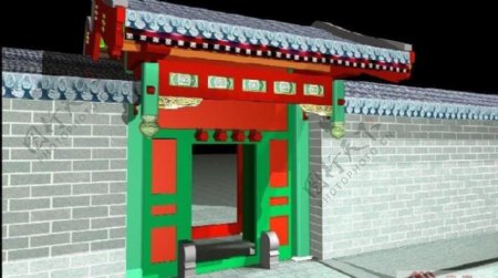中国古建筑大门