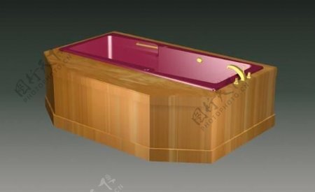 洁具典范之浴盆3D模型C009