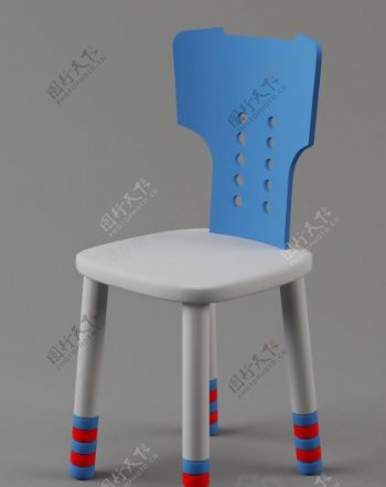3D小孩专用椅模型