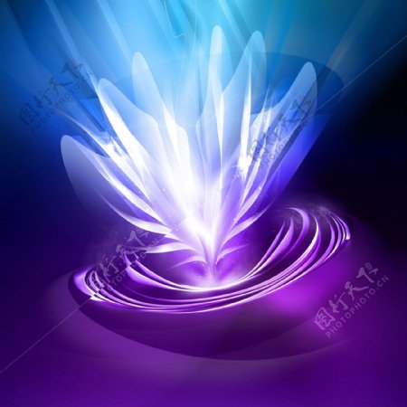 水晶漩涡紫蓝