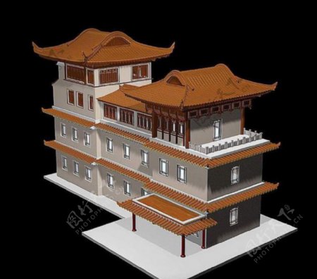 中国古建筑3D模型