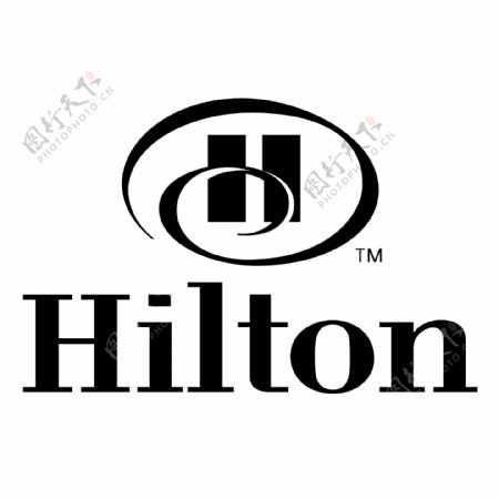 Hilton希尔顿酒店标志