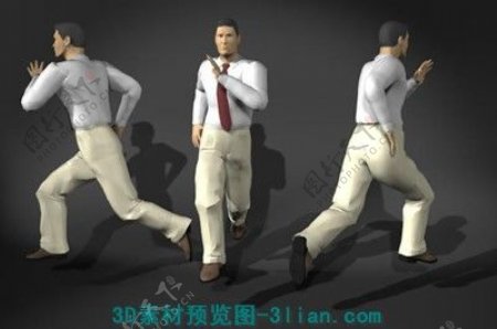 3D男性人物模型