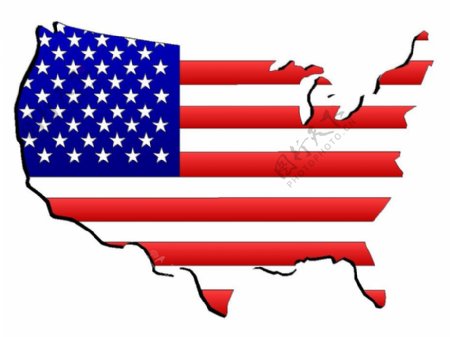位图美国国旗五角形色彩蓝色免费素材