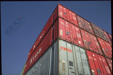 物流集装箱港口托运海运运载广告素材大辞典