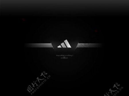 阿迪达斯金属效果logo图片