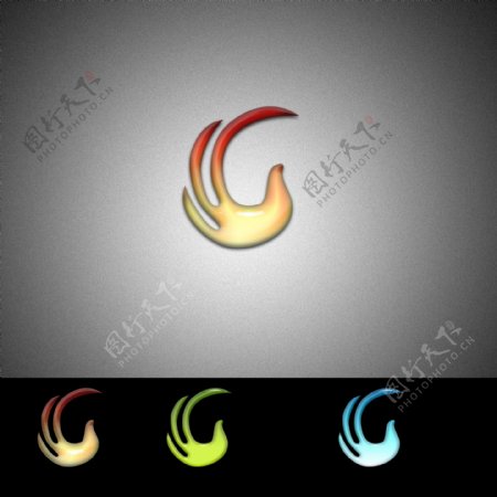 凤凰水晶logo设计图片