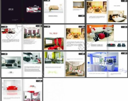 广告设计家具画册图片
