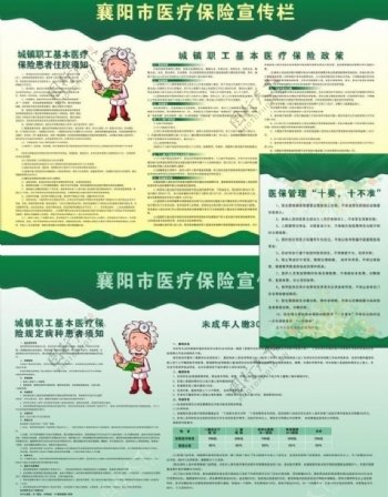 襄阳医疗保险宣传海报图片