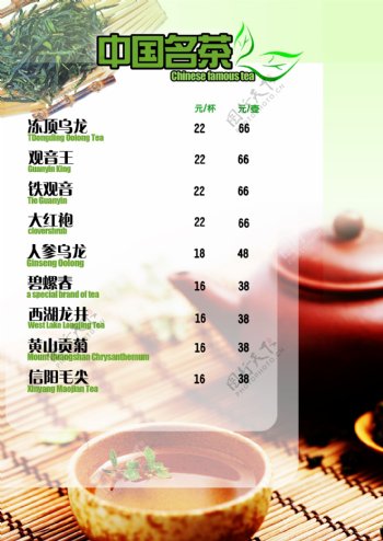 中国名茶菜谱图片