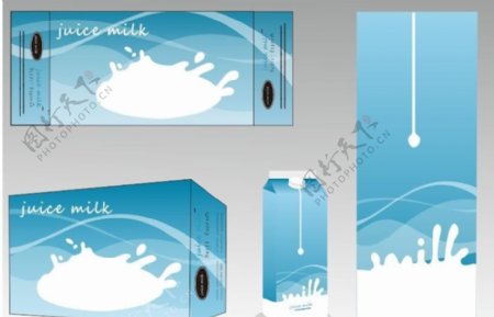 牛奶包装效果图平面图图片