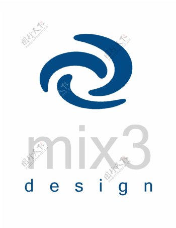 Mix3logo设计欣赏Mix3广告标志下载标志设计欣赏