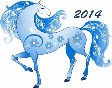 2014马年插画设计