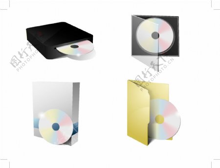 光碟CD包装设计矢量素材