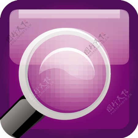 搜索的紫色小应用程序图标