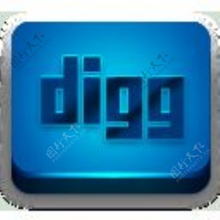 光滑的三维Digg的社交媒体图标包