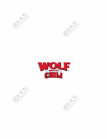 WolfBrandChililogo设计欣赏WolfBrandChili知名餐馆标志下载标志设计欣赏