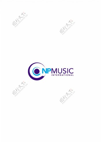 NPMusicInternationallogo设计欣赏NPMusicInternationalCD唱片LOGO下载标志设计欣赏