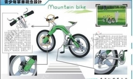 自行车展板图片