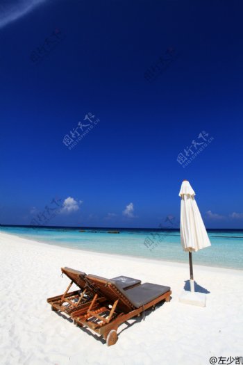马尔代夫长椅图片