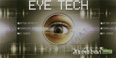 眼科技LOGO标志展示模板