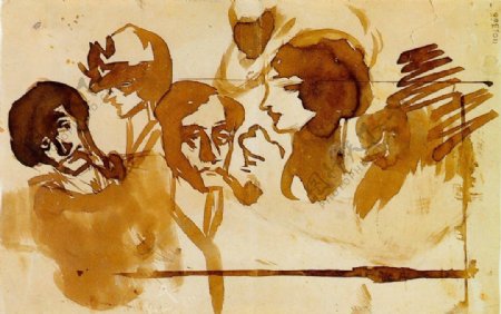 1899鎭desett鍧眅s西班牙画家巴勃罗毕加索抽象油画人物人体油画装饰画