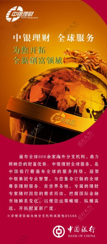 中国银行投资理财PSD素材