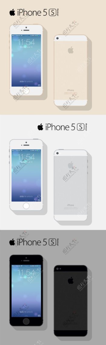 苹果iphone5s手机psd分层素材