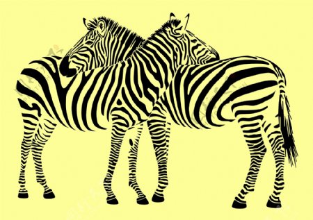 印花矢量图动物抽象动物斑马色彩免费素材