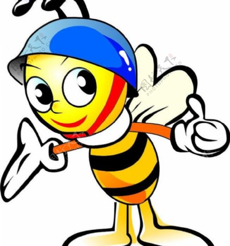 蜜蜂卡通形象人性化图片