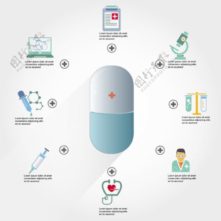 医疗信息图表图片