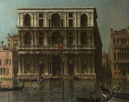 CanalettoVenicePalazzoGrimani画家古典画古典建筑古典景物装饰画油画