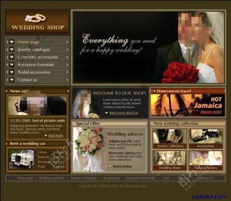 结婚网站模板