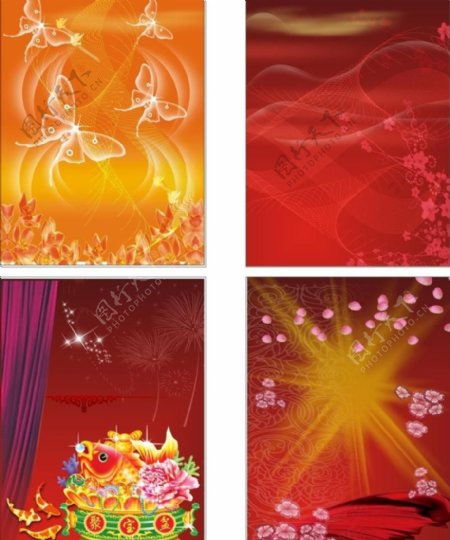 中国传统风格喜庆节日展板图片