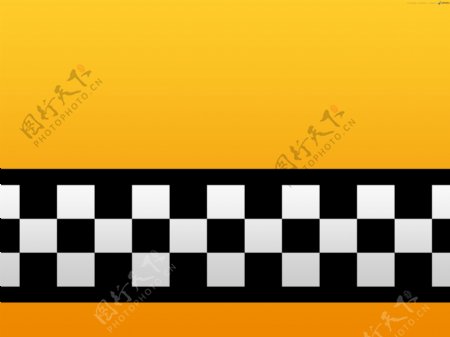 黄色的出租车司机背景花纹