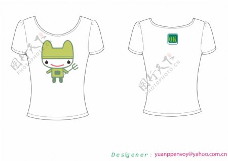 tshirtt恤印花可爱服装卡通青蛙時尚潮流图案图片