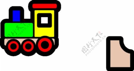 玩具火车的图标剪贴画