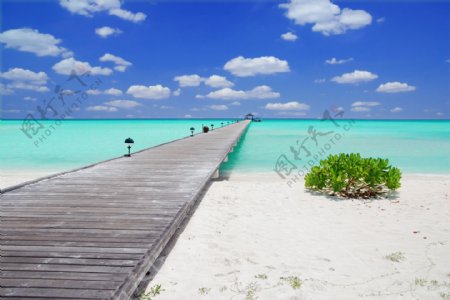 马尔代夫海边图片