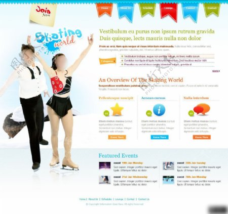 表演舞蹈类网页设计