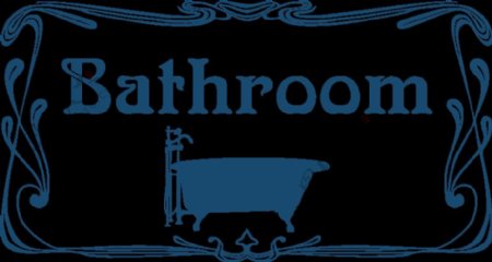 浴室的门标志